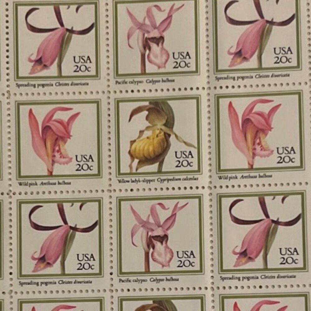 Scott #2076-2079 Orchids UNUSED Stamp Sheet of 48
